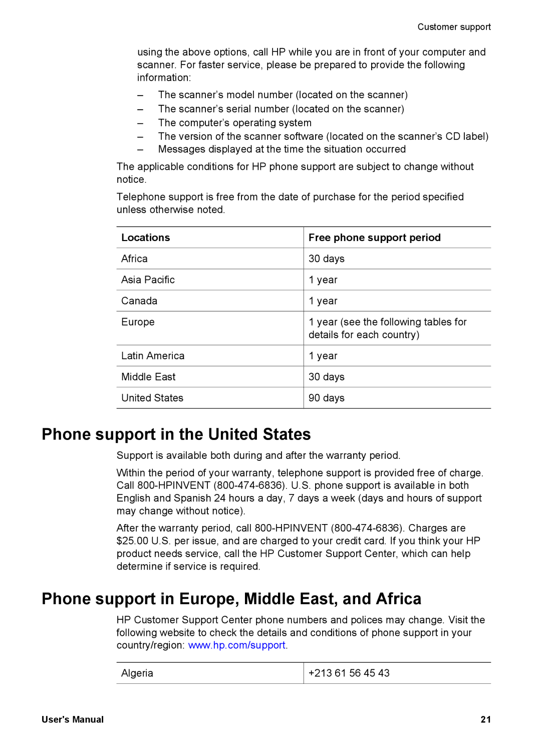 Bushnell 4070 user manual Phone support in the United States, Phone support in Europe, Middle East, and Africa 