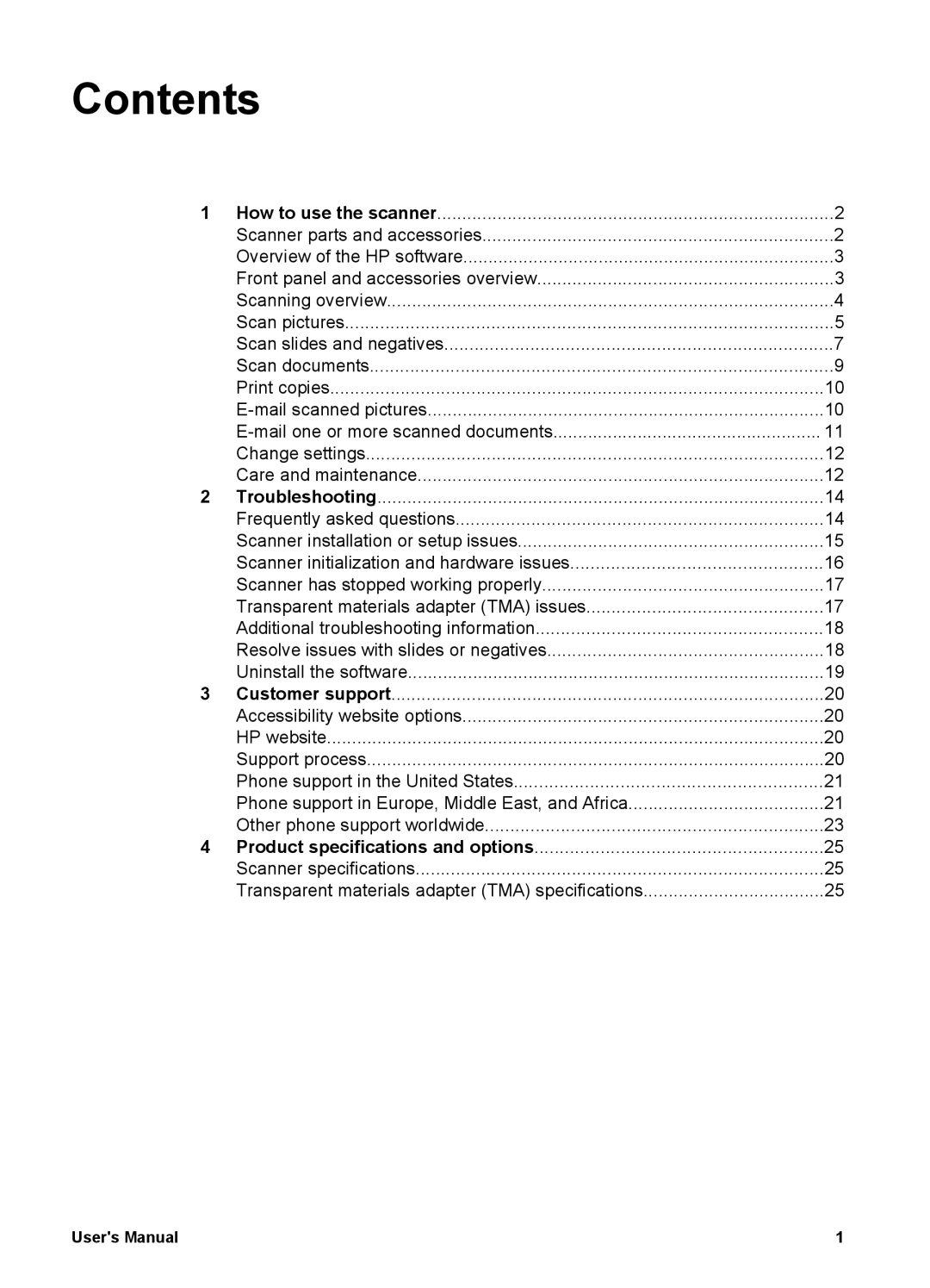 Bushnell 4070 user manual Contents 