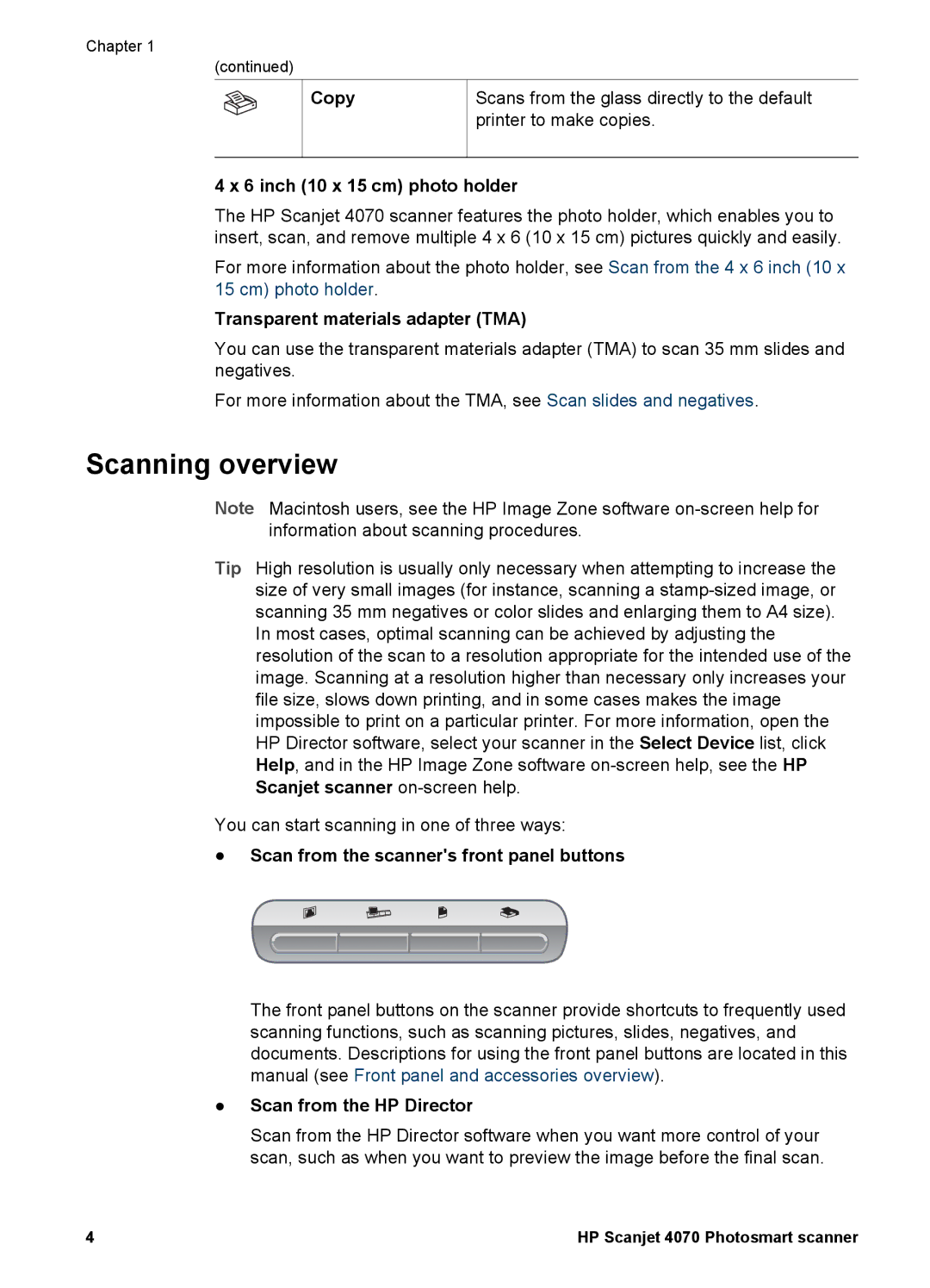 Bushnell 4070 user manual Scanning overview 