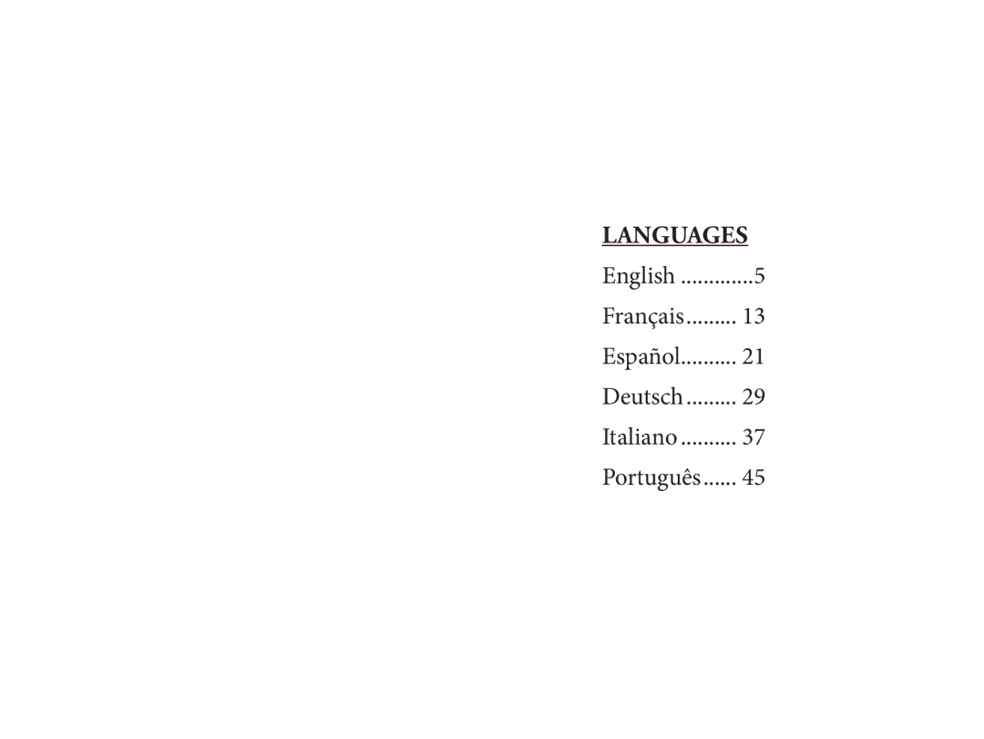 Bushnell 6LIM manual Languages 