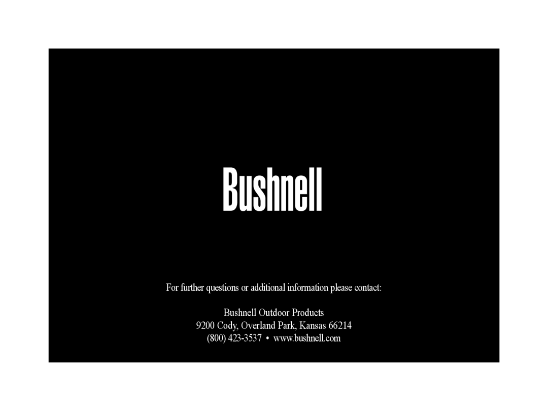 Bushnell 6LIM manual 