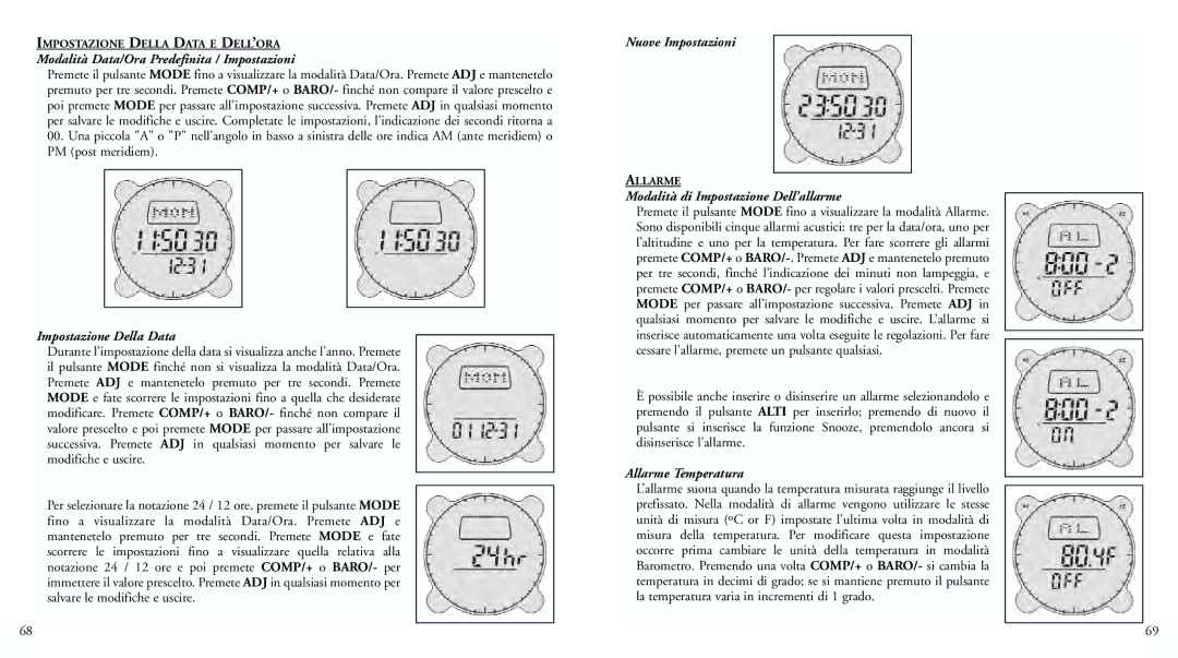 Bushnell 70-0102 Modalità Data/Ora Predefinita / Impostazioni, Impostazione Della Data, Nuove Impostazioni 