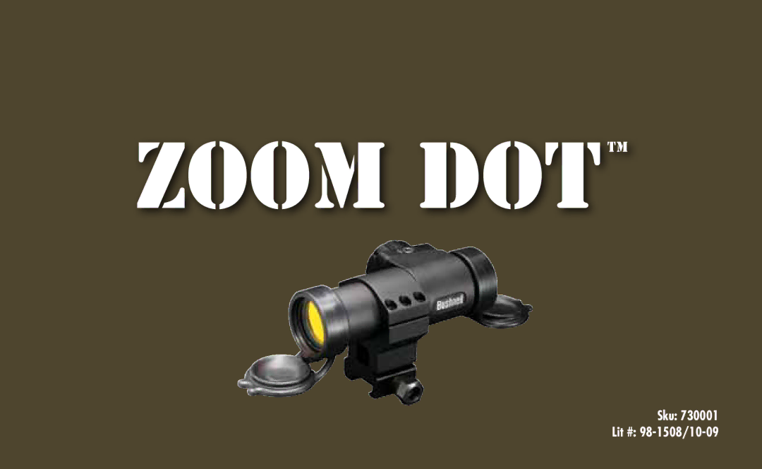 Bushnell 730001 manual Zoom DOT 