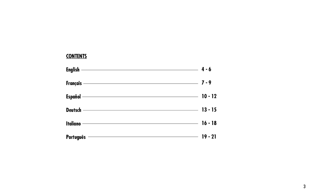 Bushnell 730001 manual Contents 