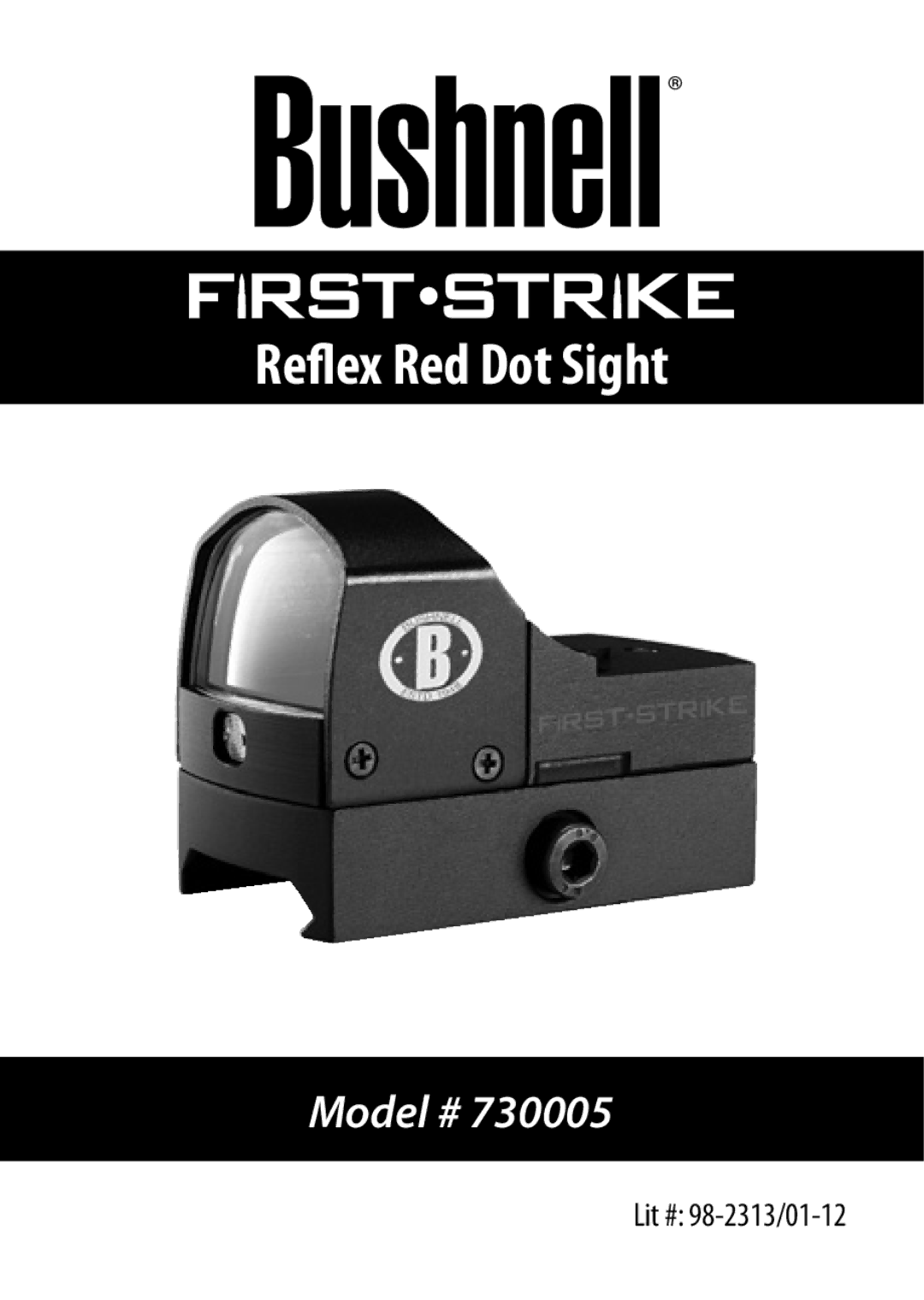 Bushnell 730005 manual Reflex Red Dot Sight 