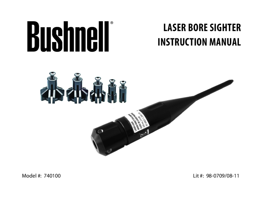 Bushnell 740100 instruction manual Laser Bore Sighter 