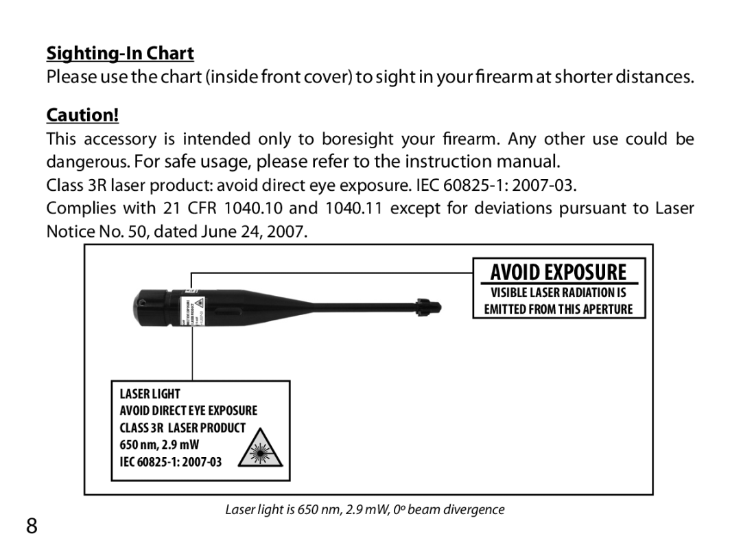 Bushnell 740100 instruction manual Avoid Exposure 