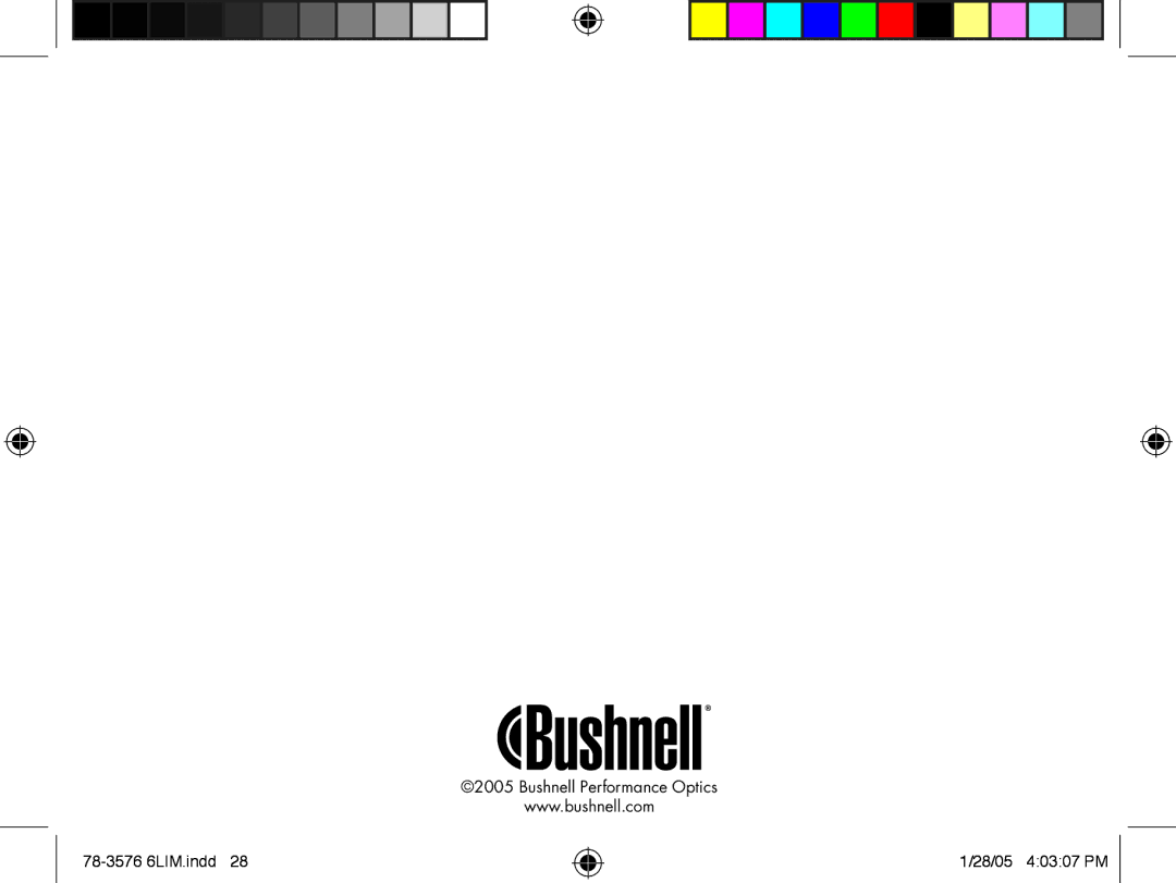 Bushnell instruction manual Bushnell Performance Optics 78-3576 6LIM.indd 28/05 40307 PM 