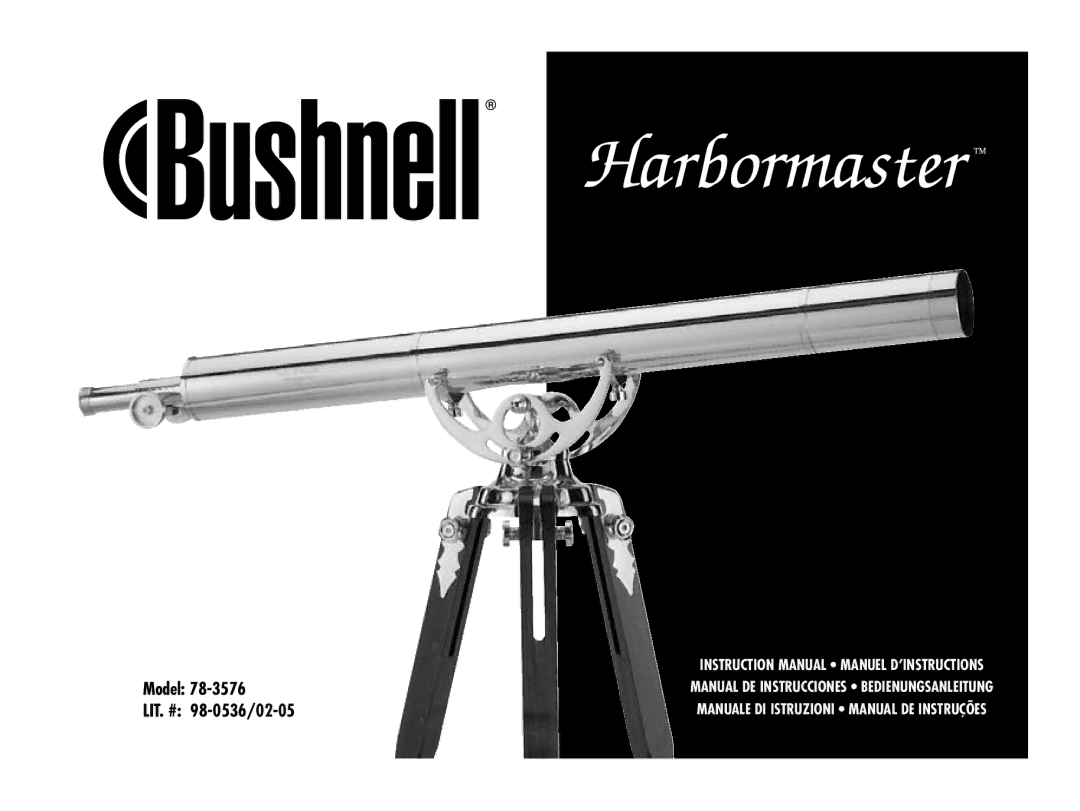 Bushnell 78-3576 instruction manual Model 