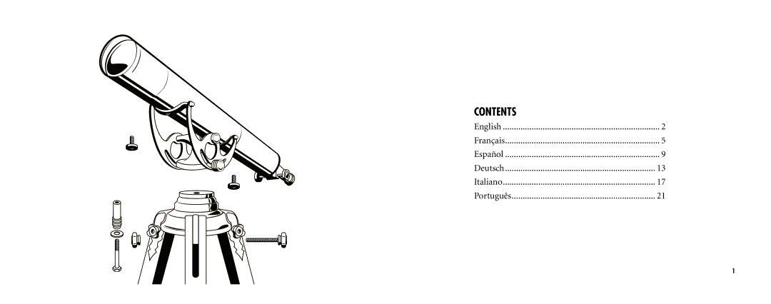 Bushnell 78-3576 instruction manual Contents 