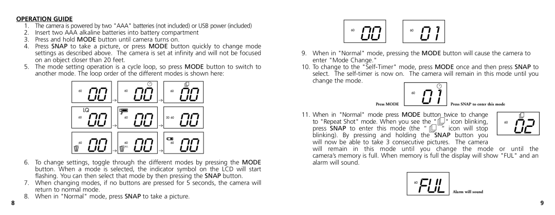 Bushnell 78-7348 manual Operation Guide 