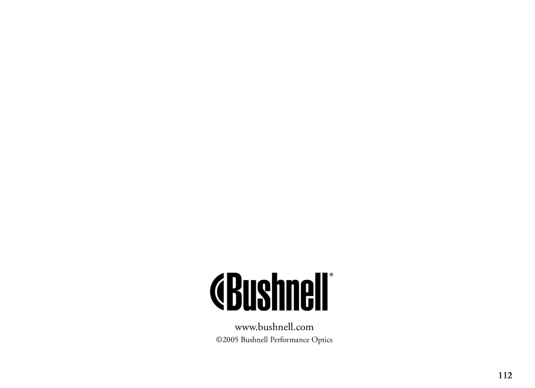 Bushnell 78-7351 manual Bushnell Performance Optics 