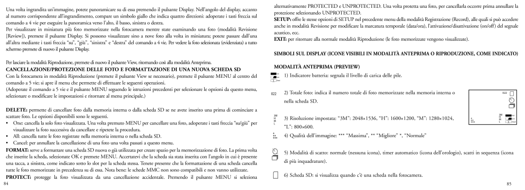 Bushnell 78-7351 manual Modalità Anteprima Preview, Qualità dell’immagine *** Massima, ** Migliore *, Normale 