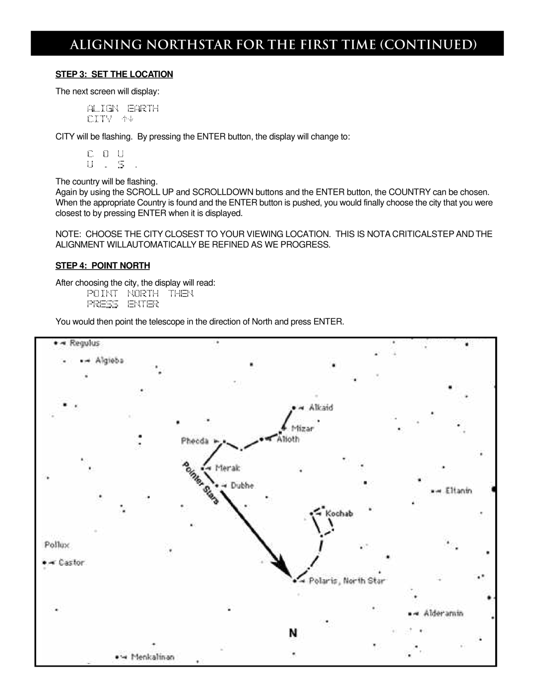 Bushnell 78-7880 80MM REFRACTOR, 78-7860 60MM REFRACTOR Maligning Northstar for the First Time, SET the Location 