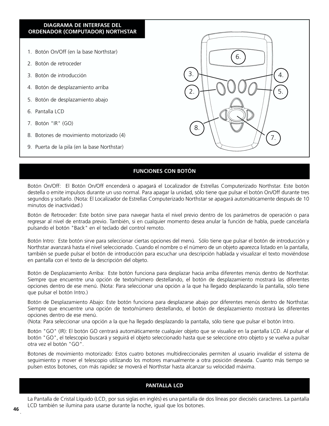 Bushnell 78-8831, 78-8846 instruction manual Diagrama DE Interfase DEL Ordenador Computador Northstar 