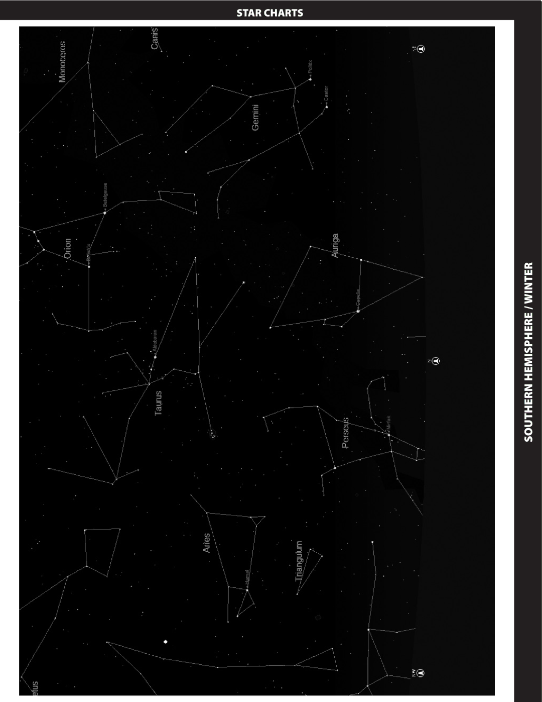 Bushnell 78-8840 instruction manual Star Charts 