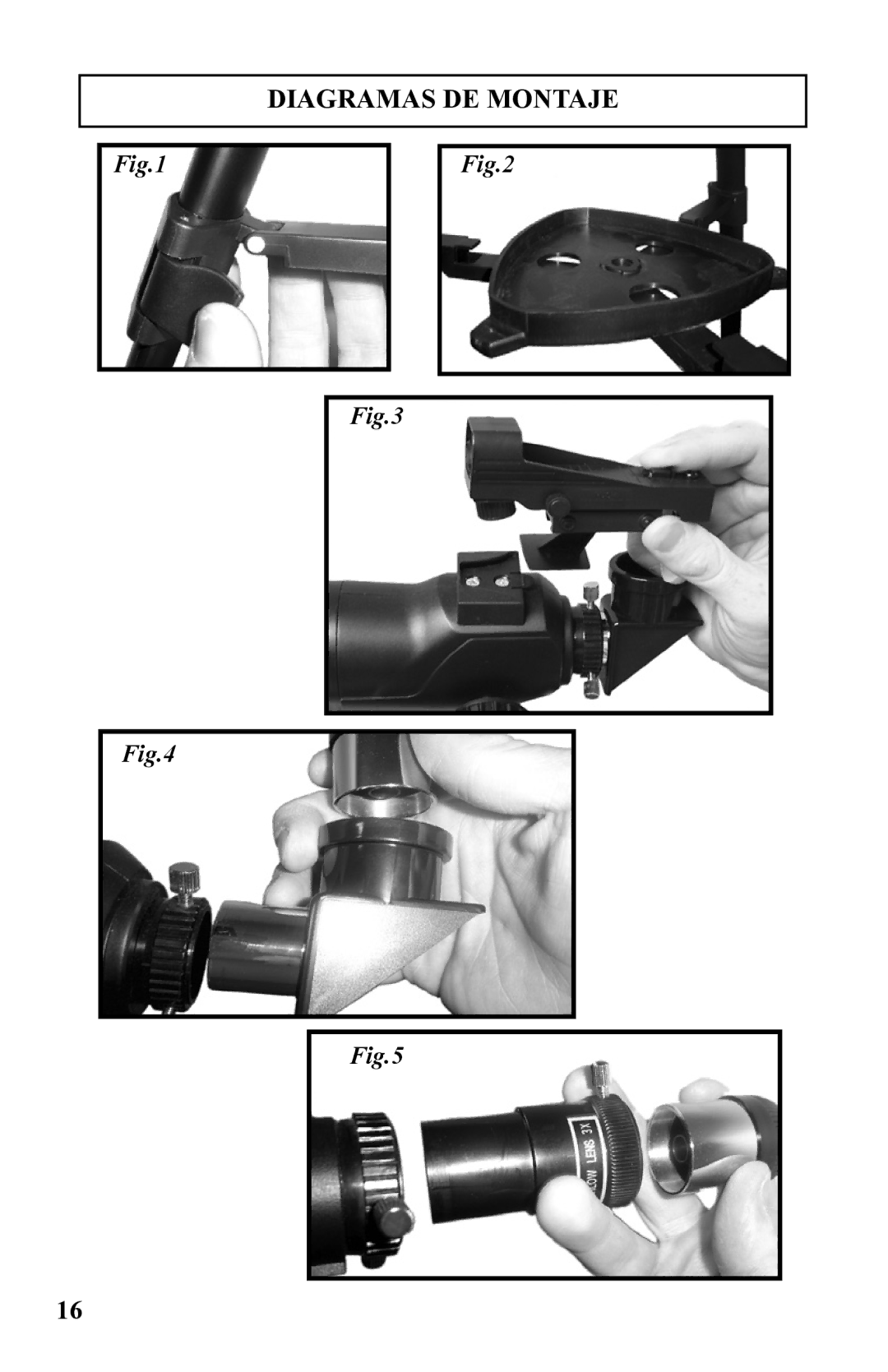 Bushnell 786050 instruction manual Diagramas DE Montaje 