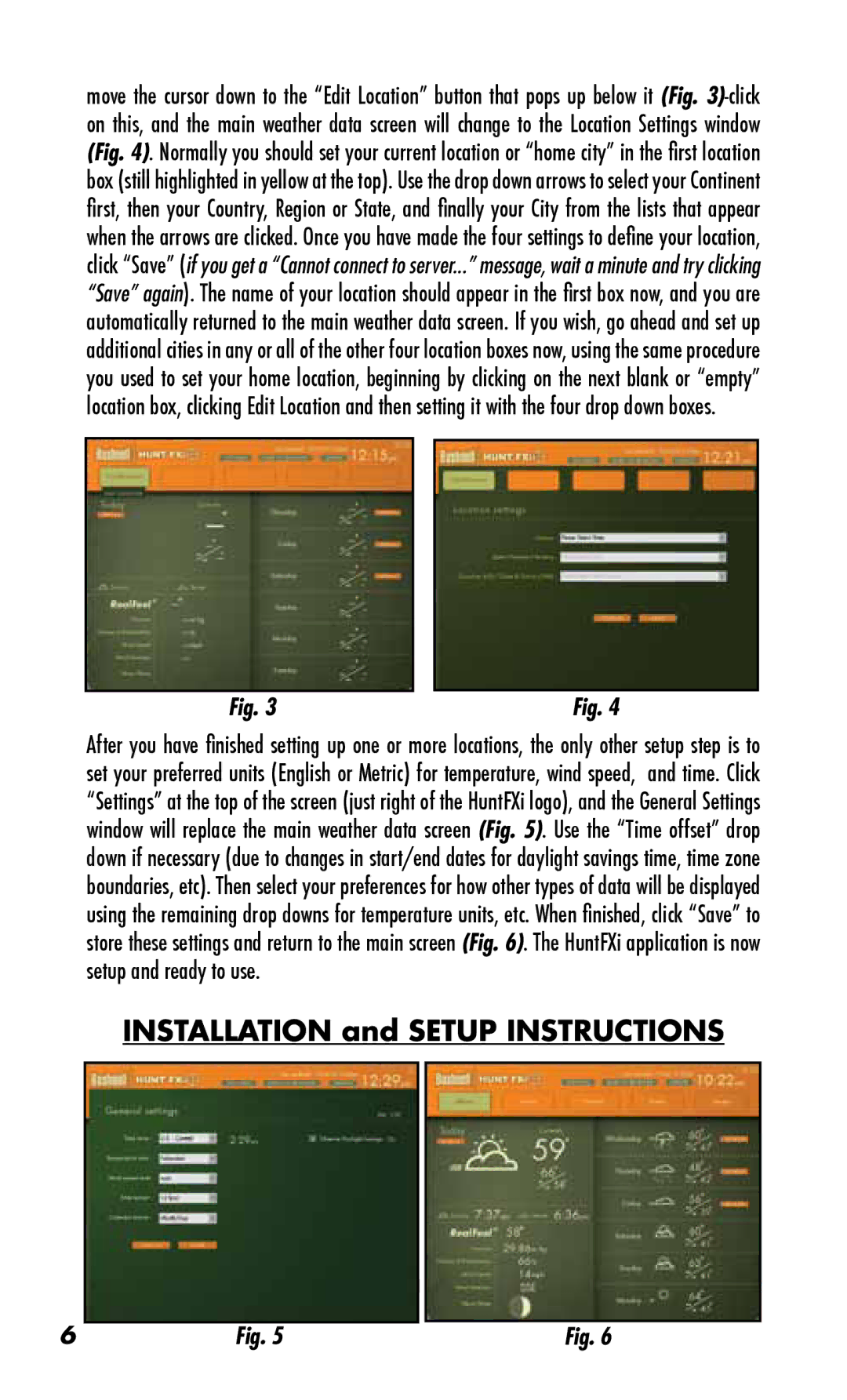 Bushnell 960072C instruction manual Installation and Setup Instructions 