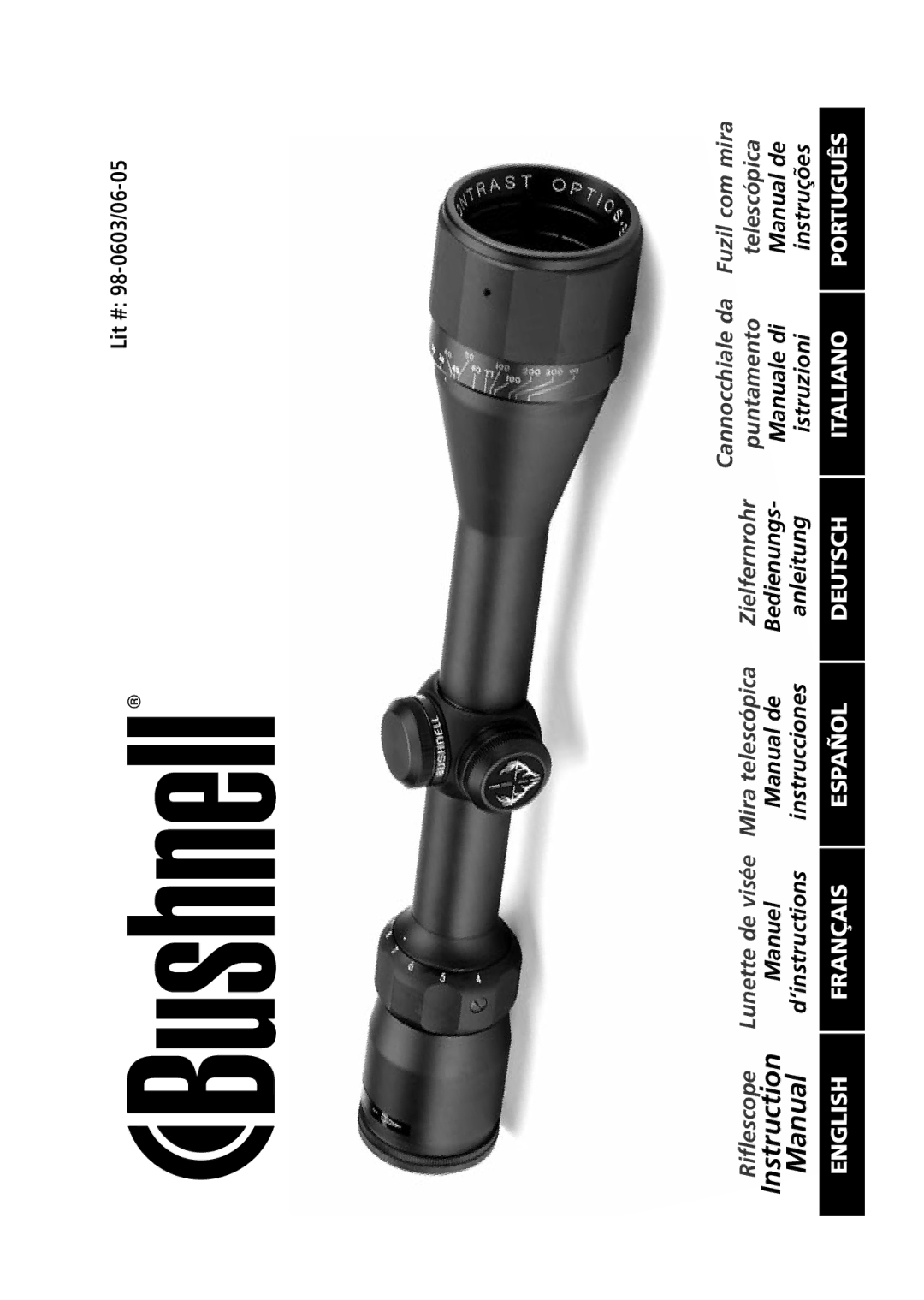 Bushnell 98-0603/06-05 instruction manual Instruction 