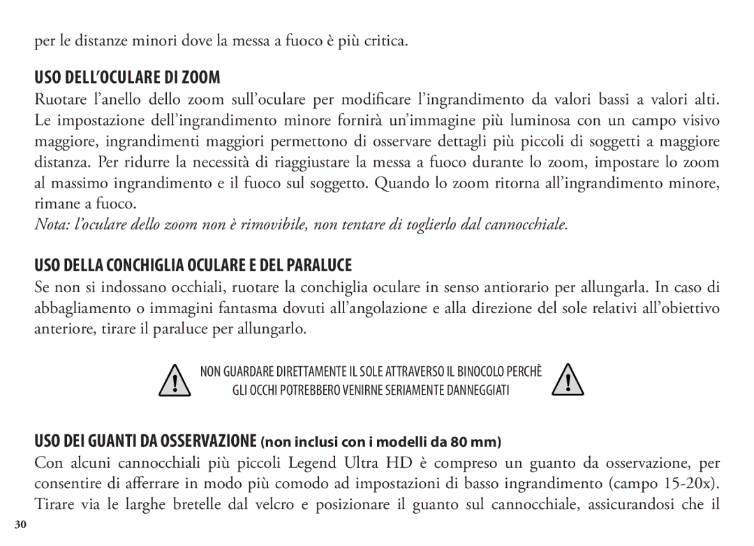 Bushnell 98-1404/03-09, 786351ED manual USO Della Conchiglia Oculare E DEL Paraluce 