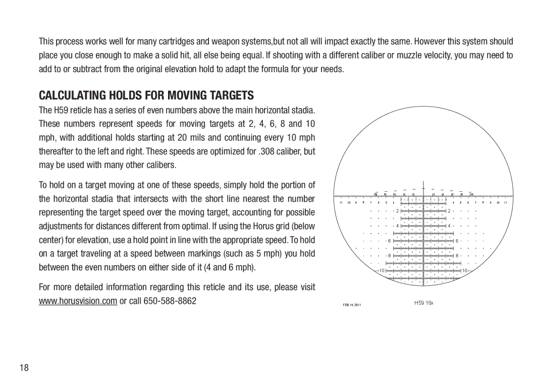 Bushnell 98-2293/05-12 manual Calculating Holds for Moving Targets 