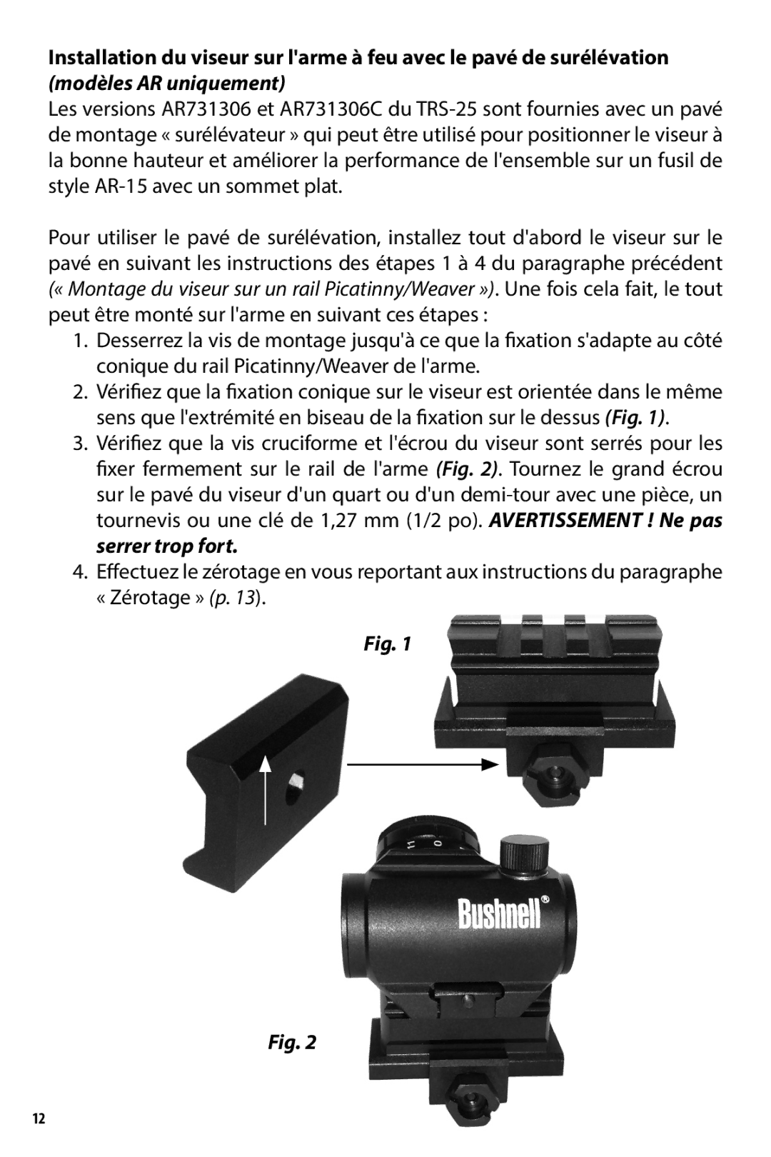 Bushnell 731303, AR731306C, 731309 owner manual 