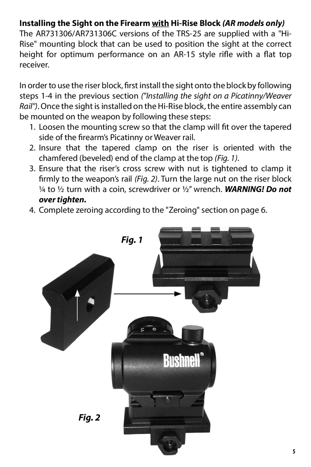 Bushnell 731303, AR731306C, 731309 owner manual 