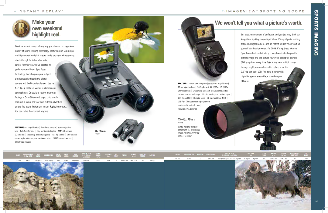 Bushnell MagnificaTion manual We won’t tell you what a picture’s worth Highlight reel, Close, Focus 