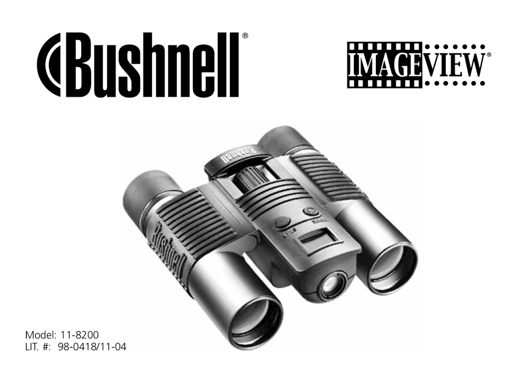 Bushnell Nov-00 manual Model LIT. # 98-0418/11-04 