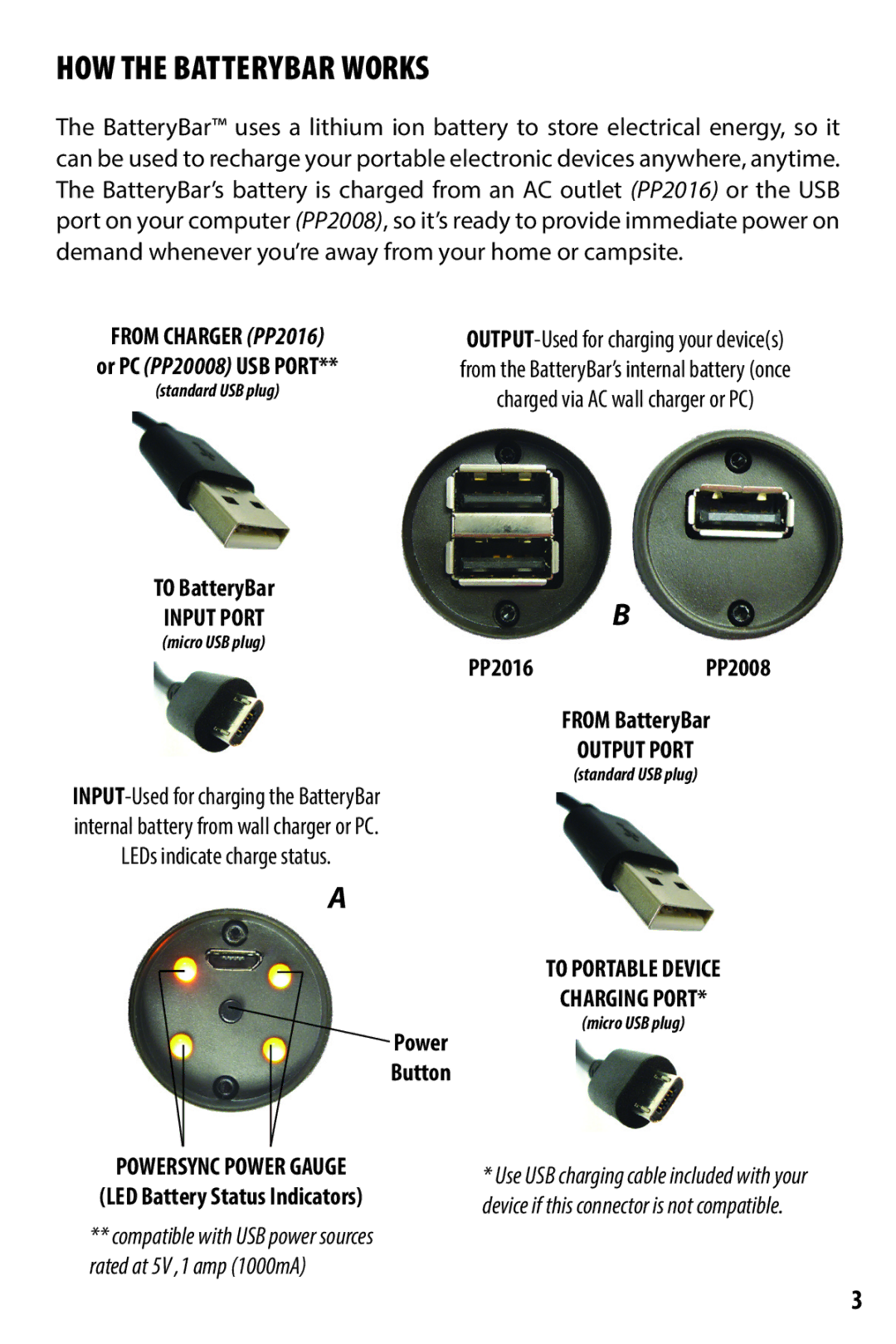 Bushnell quick start To BatteryBar, Button, PP2016PP2008 From BatteryBar 