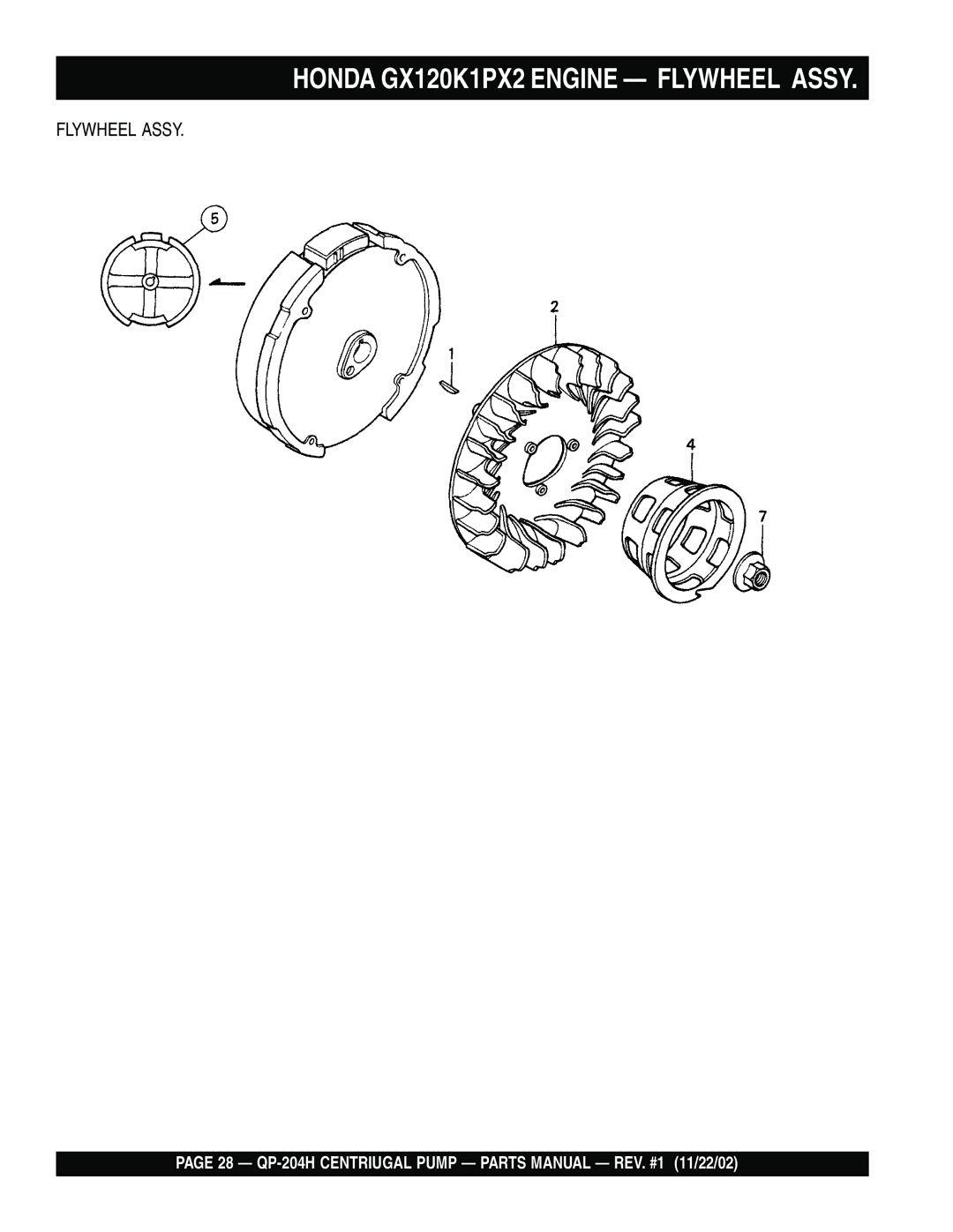 Bushnell QP-204H manual Flywheel Assy 