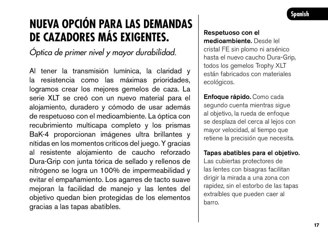 Bushnell XLT Nueva OPCIÓN Para LAS Demandas DE Cazadores MÁS Exigentes, Óptica de primer nivel y mayor durabilidad 