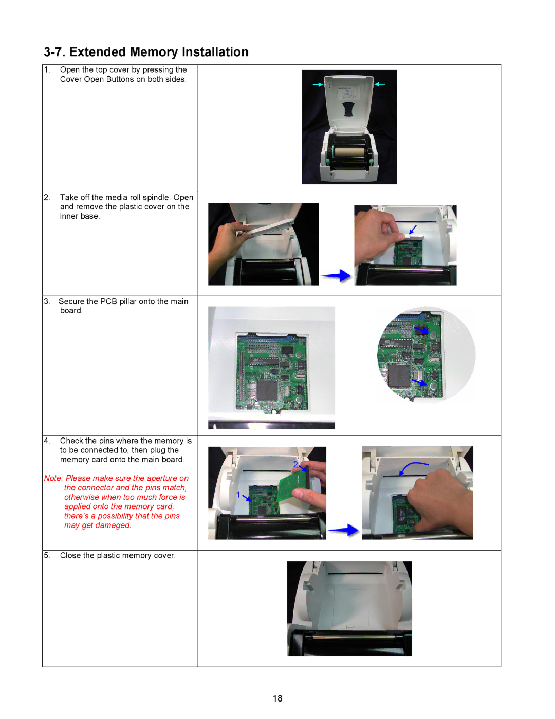 BUSlink FALCON 4D manual Extended Memory Installation 