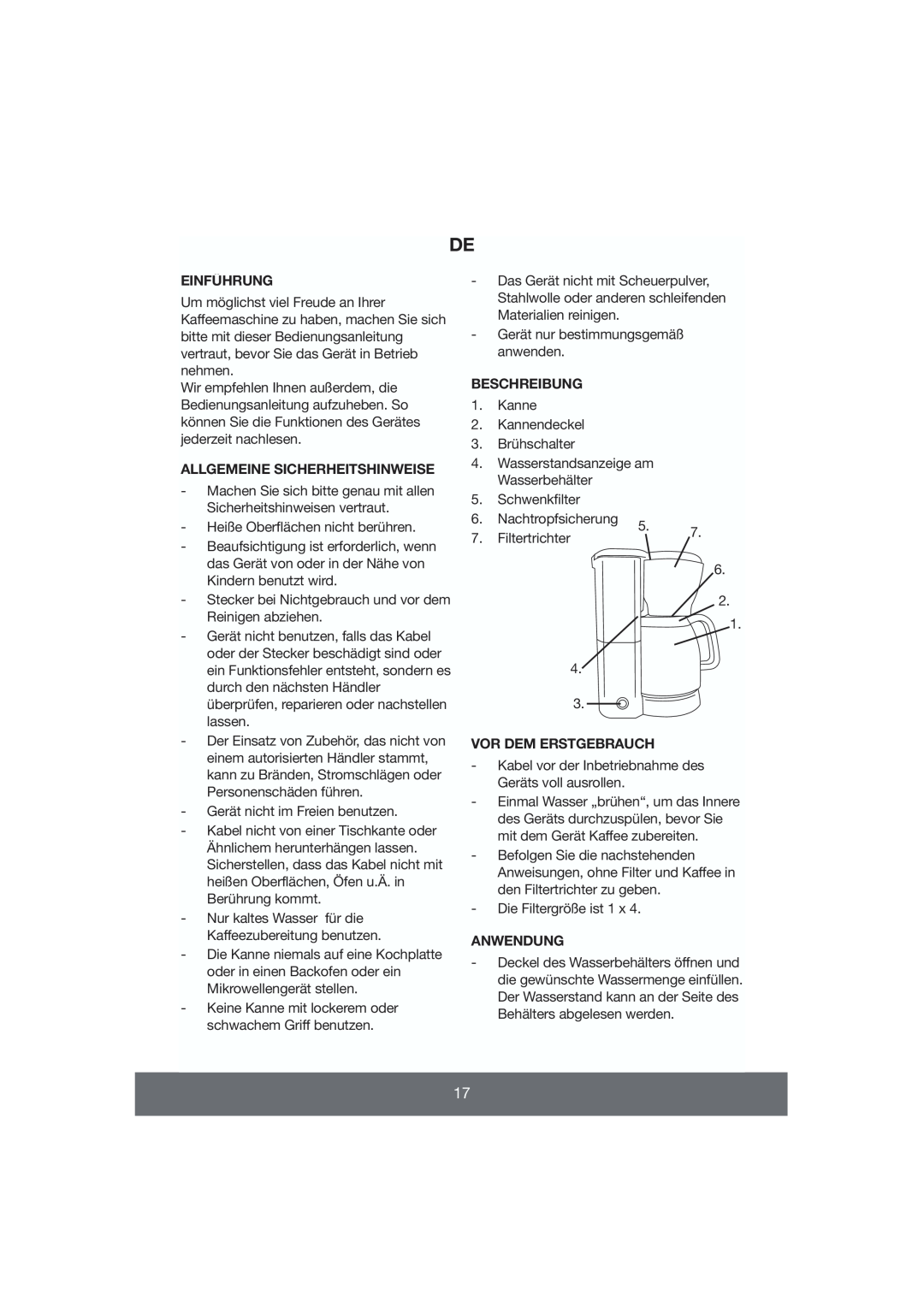 Butler 645-056 manual Einführung, Allgemeine Sicherheitshinweise, Beschreibung, Vor Dem Erstgebrauch, Anwendung 