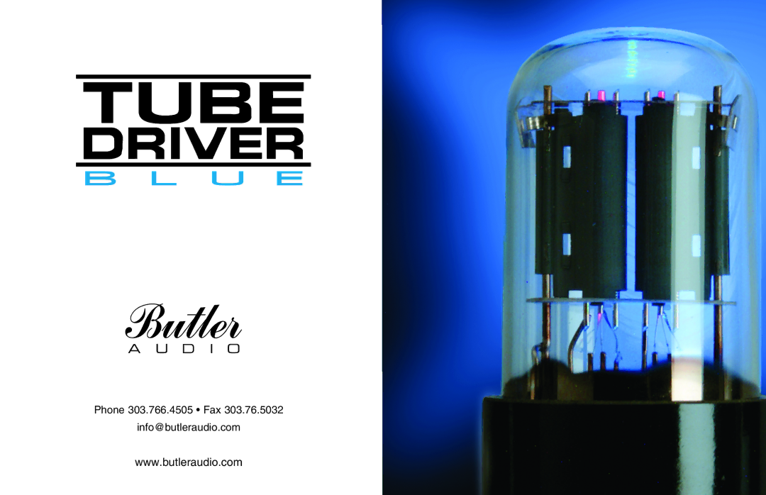 Butler Audio Car Audio manual Phone 303.766.4505 Fax Info@butleraudio.com 