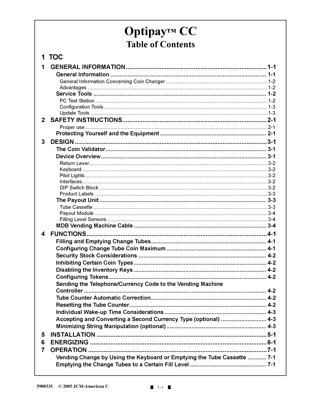 C. Crane A-66 manual Optipay CC 