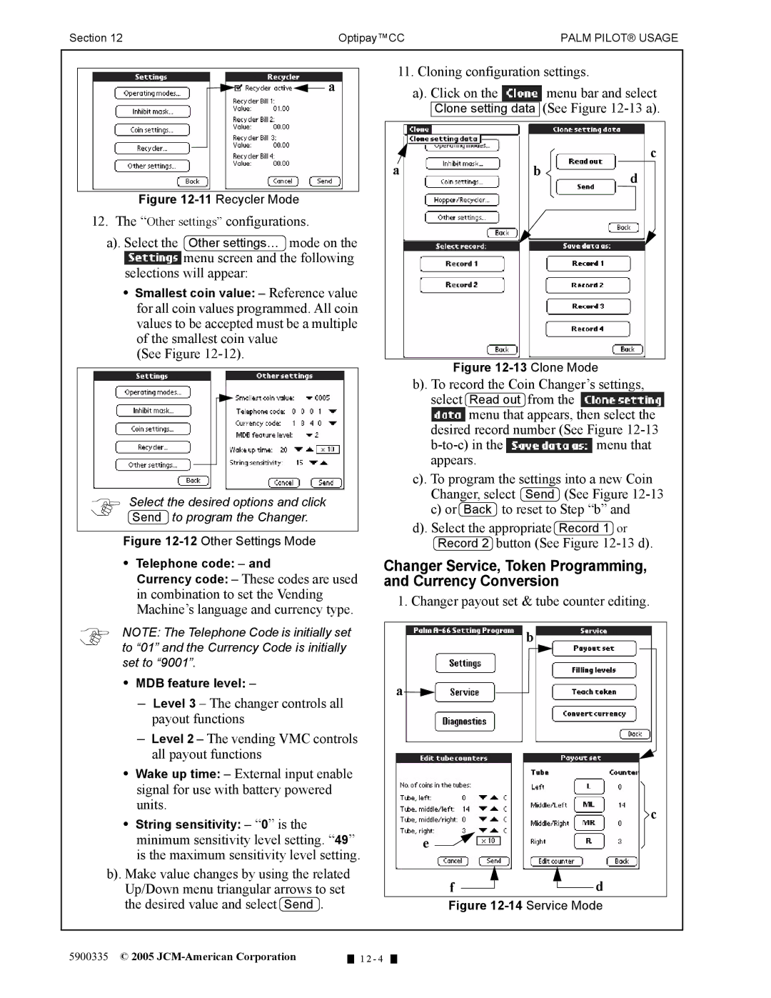 C. Crane A-66 manual Changer Service, Token Programming, and Currency Conversion 