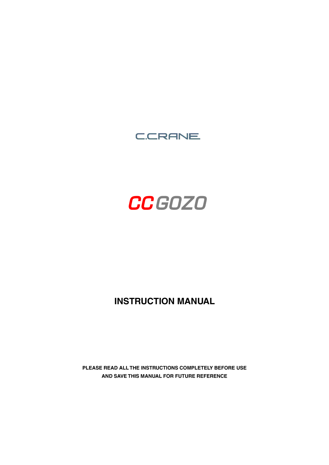 C. Crane CC Gozo instruction manual 