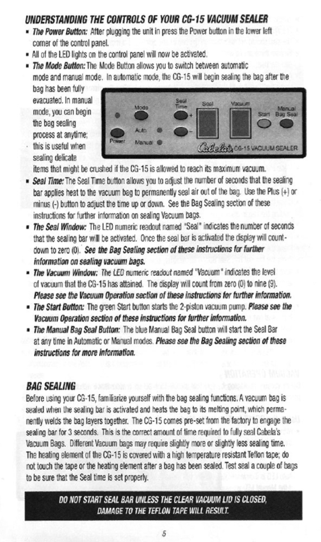 Cabela's 08-0401 manual 