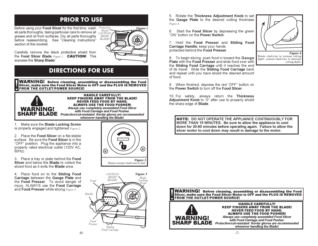 Cabela's 08-0601-C, 51-7403 manual Prior to USE, Directions for USE 