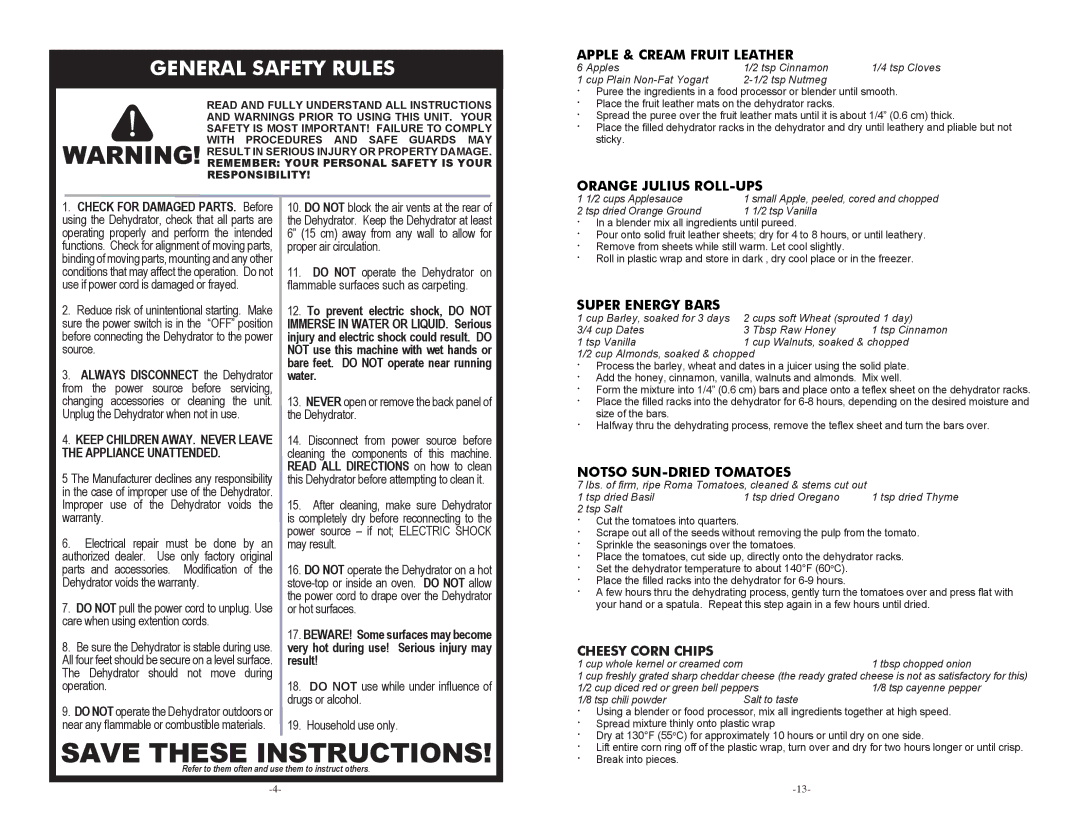 Cabela's 75-0201 manual General Safety Rules, Keep Children AWAY. Never Leave the Appliance Unattended 