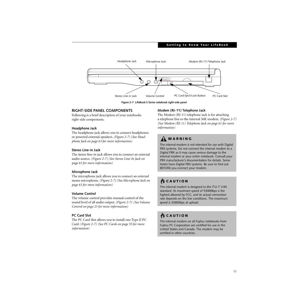 Cabin S Series.book manual RIGHT-SIDE Panel Components 