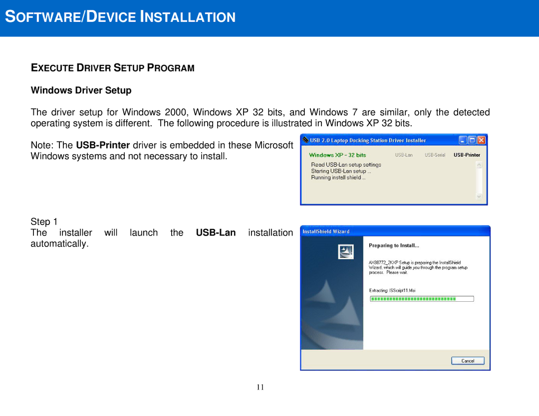 Cables to Go 28652 manual Windows Driver Setup 