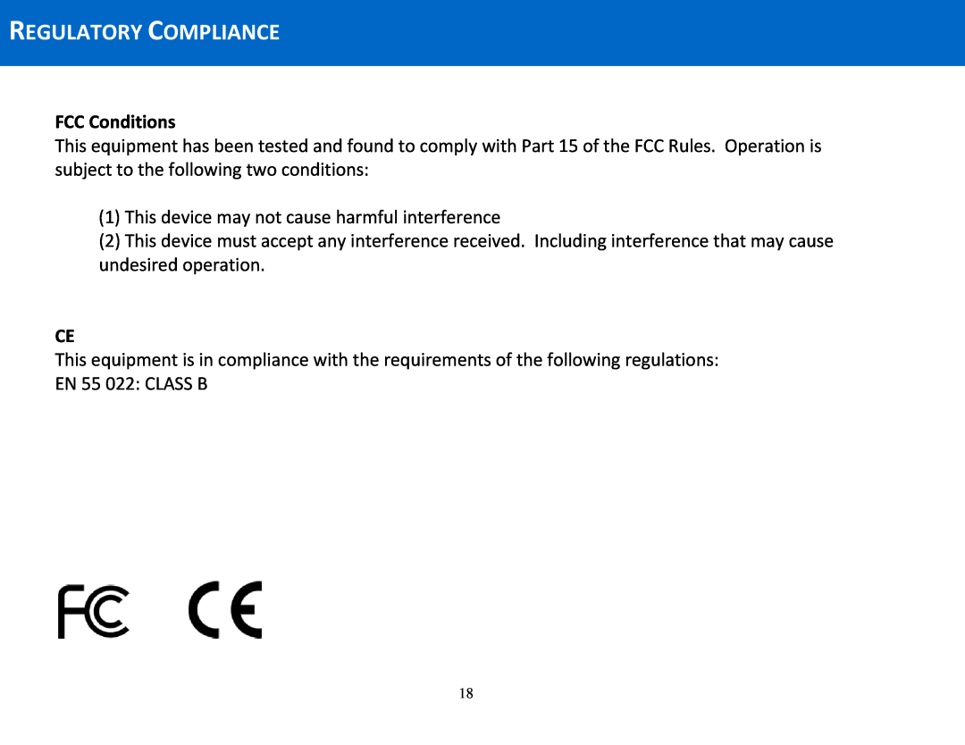 Cables to Go 29055 manual Regulatory Compliance, FCC Conditions 