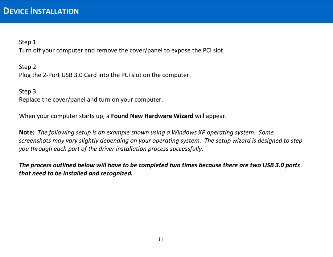 Cables to Go 29055 manual Device Installation 