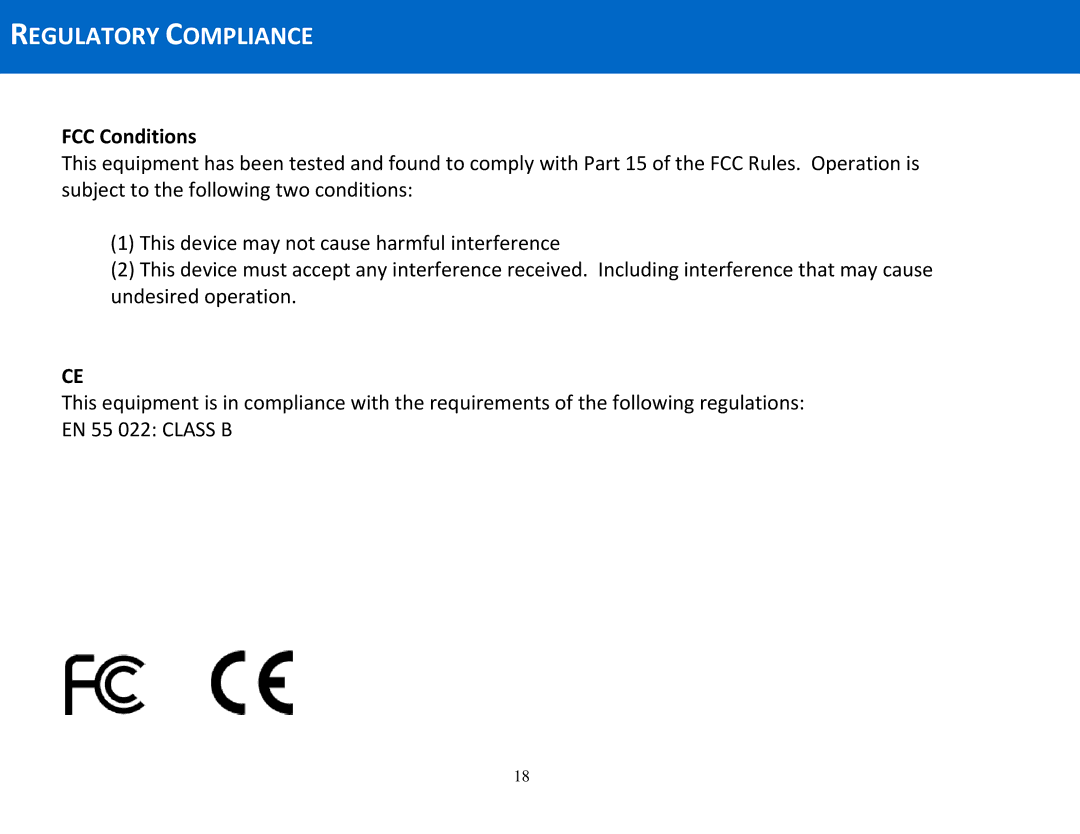 Cables to Go 29055 manual Regulatory Compliance, FCC Conditions 