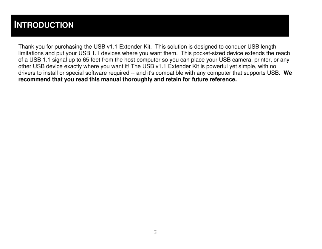 Cables to Go 29352 manual Introduction 