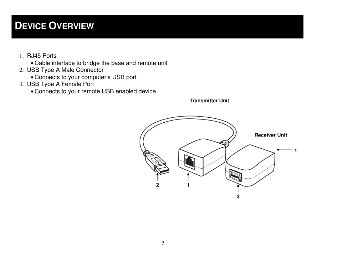 Cables to Go 29352 manual Device Overview 