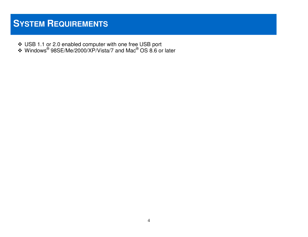 Cables to Go 29509, 29508 manual System Requirements 