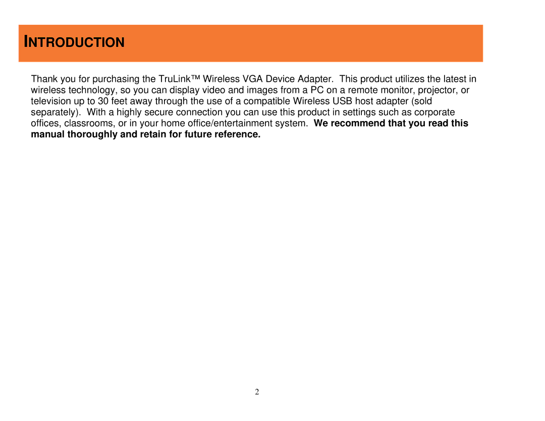 Cables to Go 29573 manual Introduction 